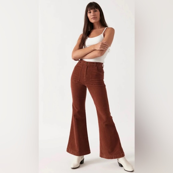 ROLLA'S Brown Flare & Wide Leg Jeans - Picture 1 of 1